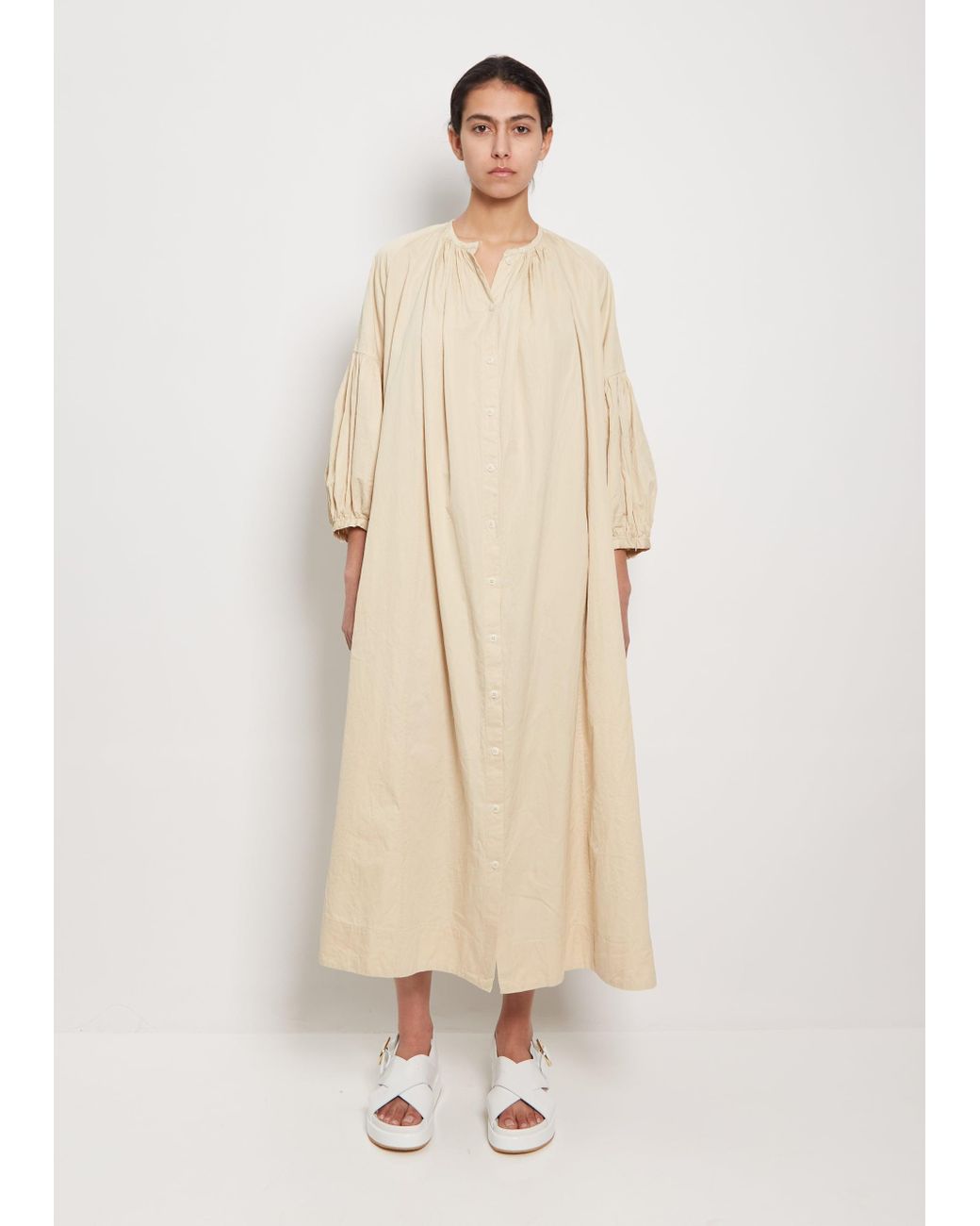 Casey Casey Paper Satin 3 By 3 Dress in Natural Lyst