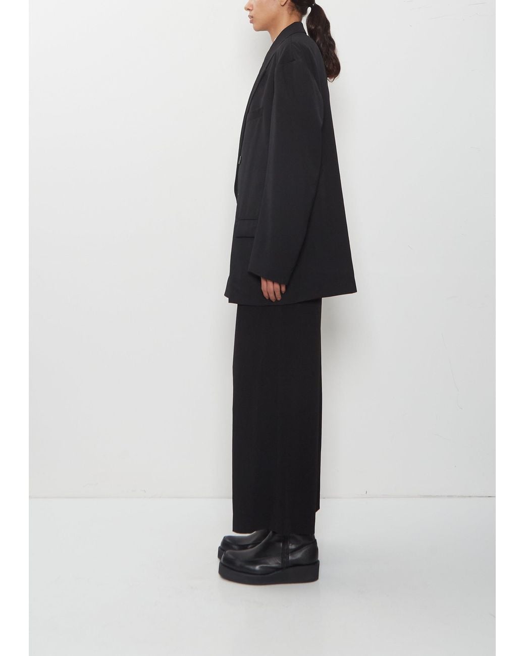 Y's Yohji Yamamoto Black Tailored Wool Jacket