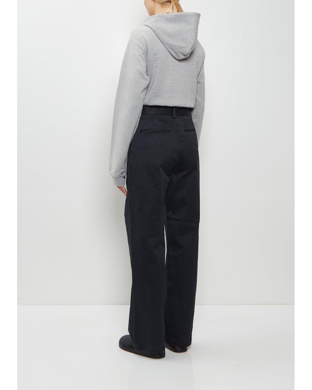 Auralee White Dyed Cotton Chino Pants