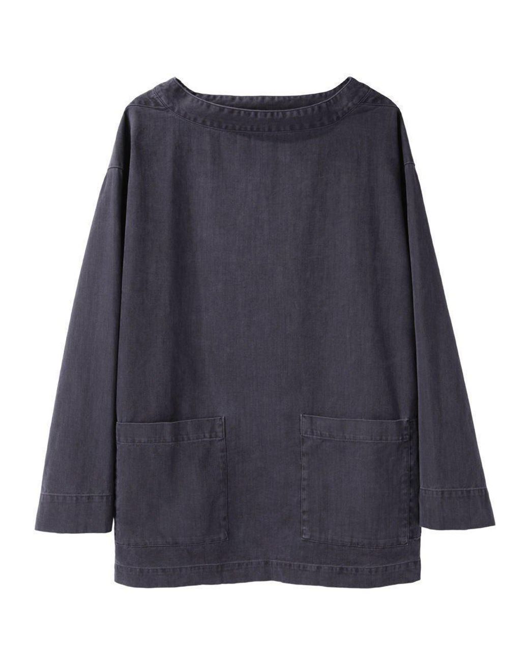 MHL by Margaret Howell Cornish Smock Tunic in Blue | Lyst UK