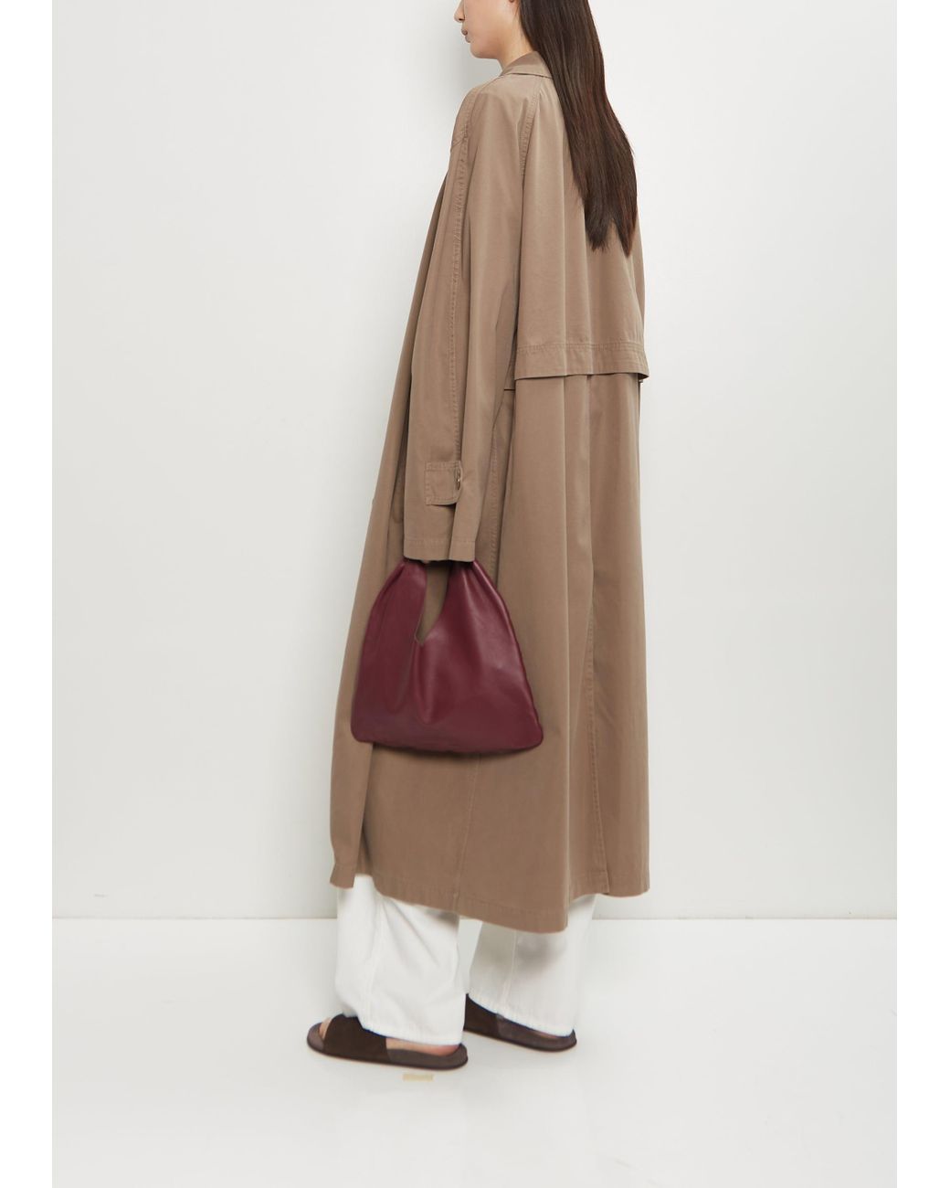 The Row Rocco Cotton Cashmere Coat in Natural | Lyst