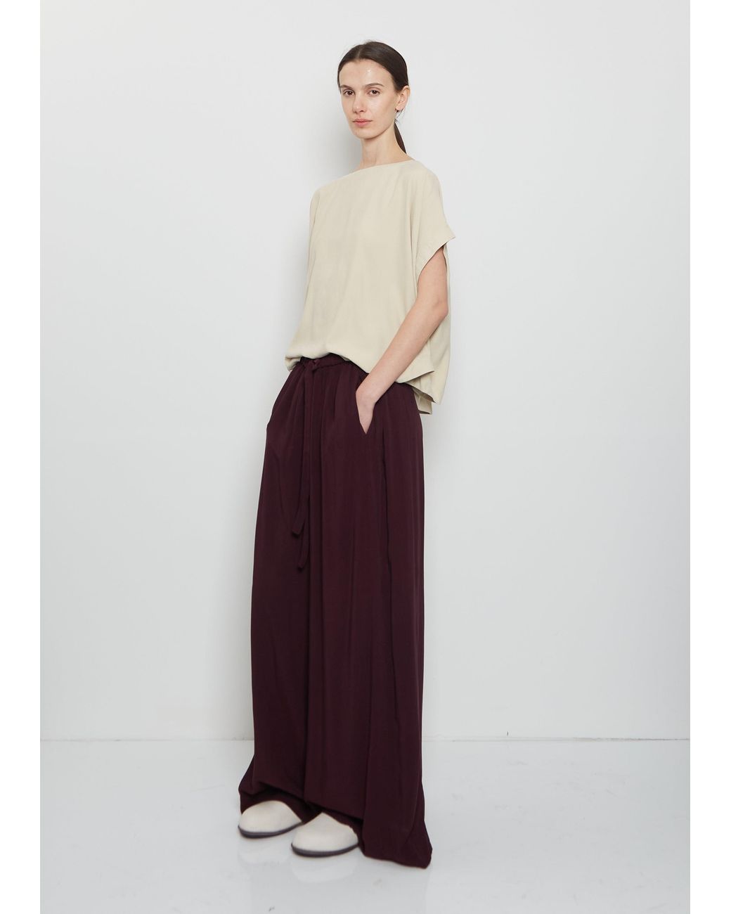 Casey Casey White Francesca Silk Top