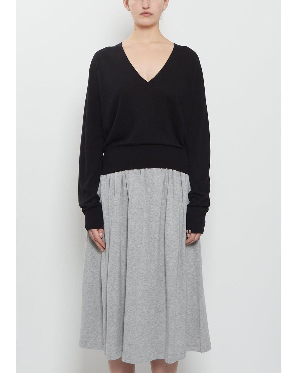 Extreme Cashmere Black N°467 Collin Merino Wool Cashmere Sweater
