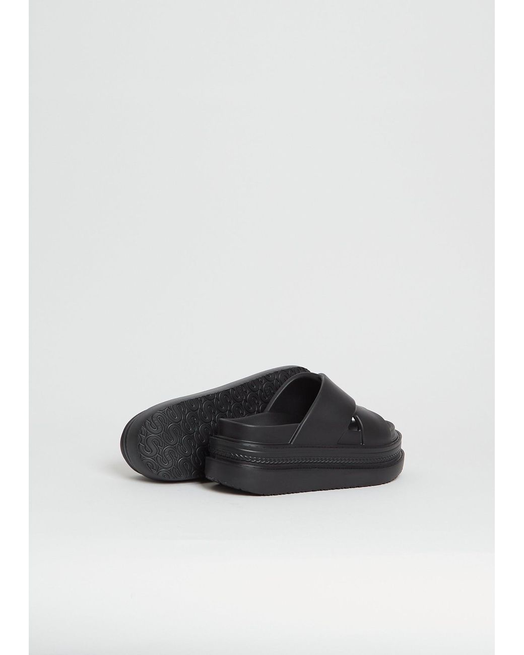 Sacai Foam Multiple Sole Sandals in Black | Lyst