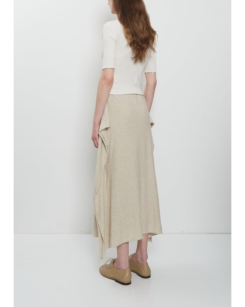 Lauren Manoogian Natural Wave Cotton Linen Skirt