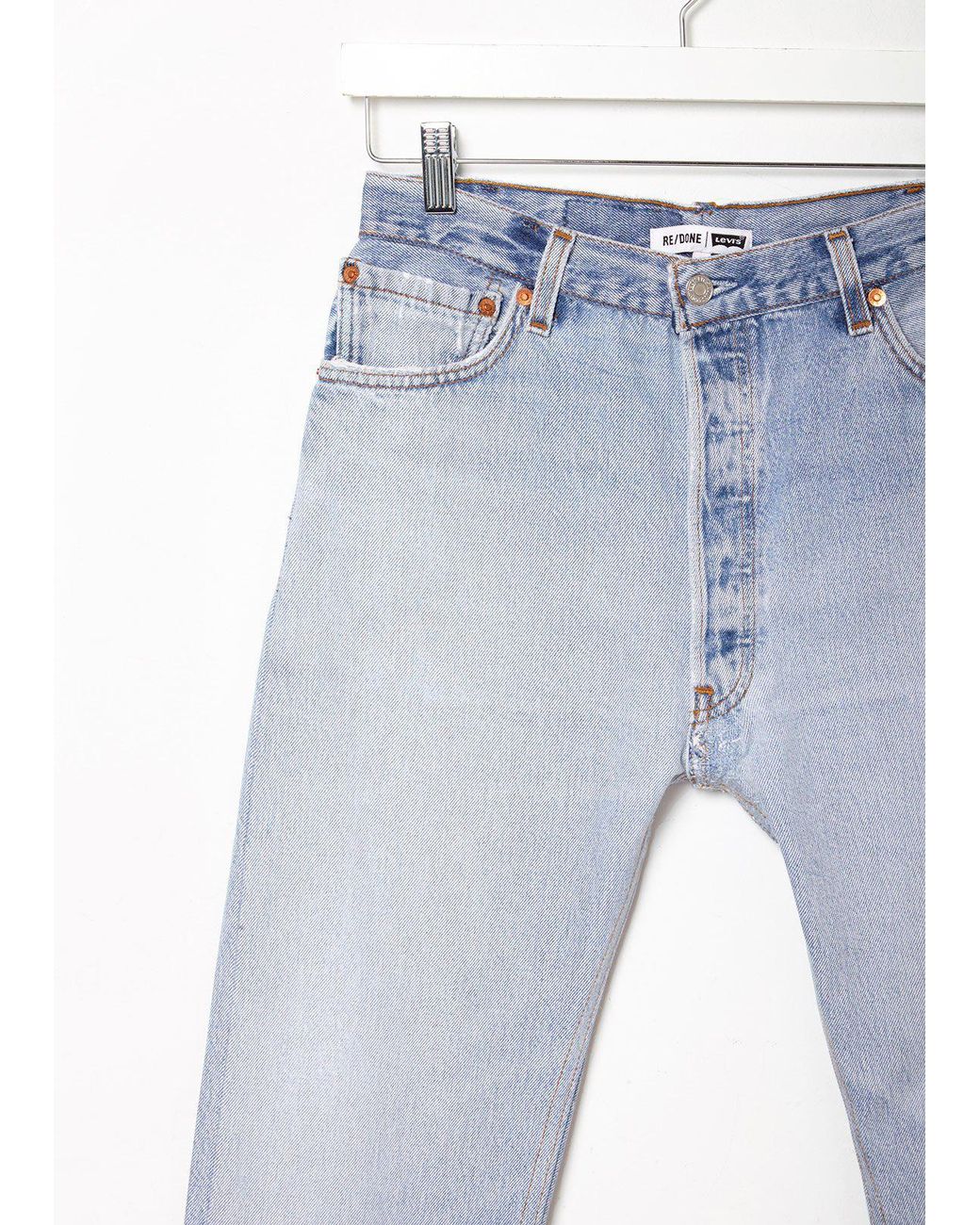 RE/DONE Levi's High Rise Stove Pipe Jean in Blue | Lyst