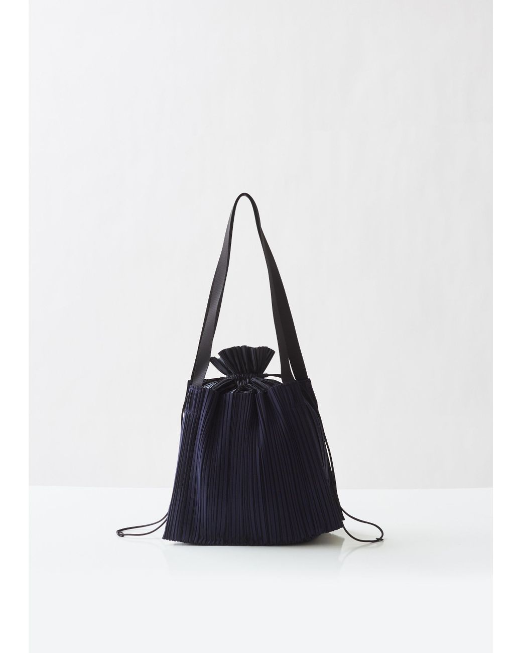Pleats Please Issey Miyake Large Square Pleats Bag in Blue