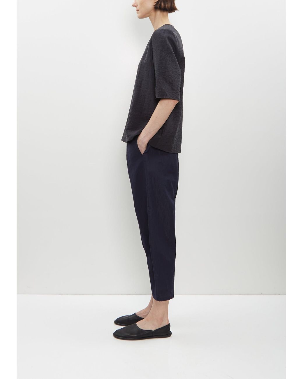 パンツ apuntob apuntob technical wool trousers Apuntob Technical Wool Trousers in Blue | Lyst