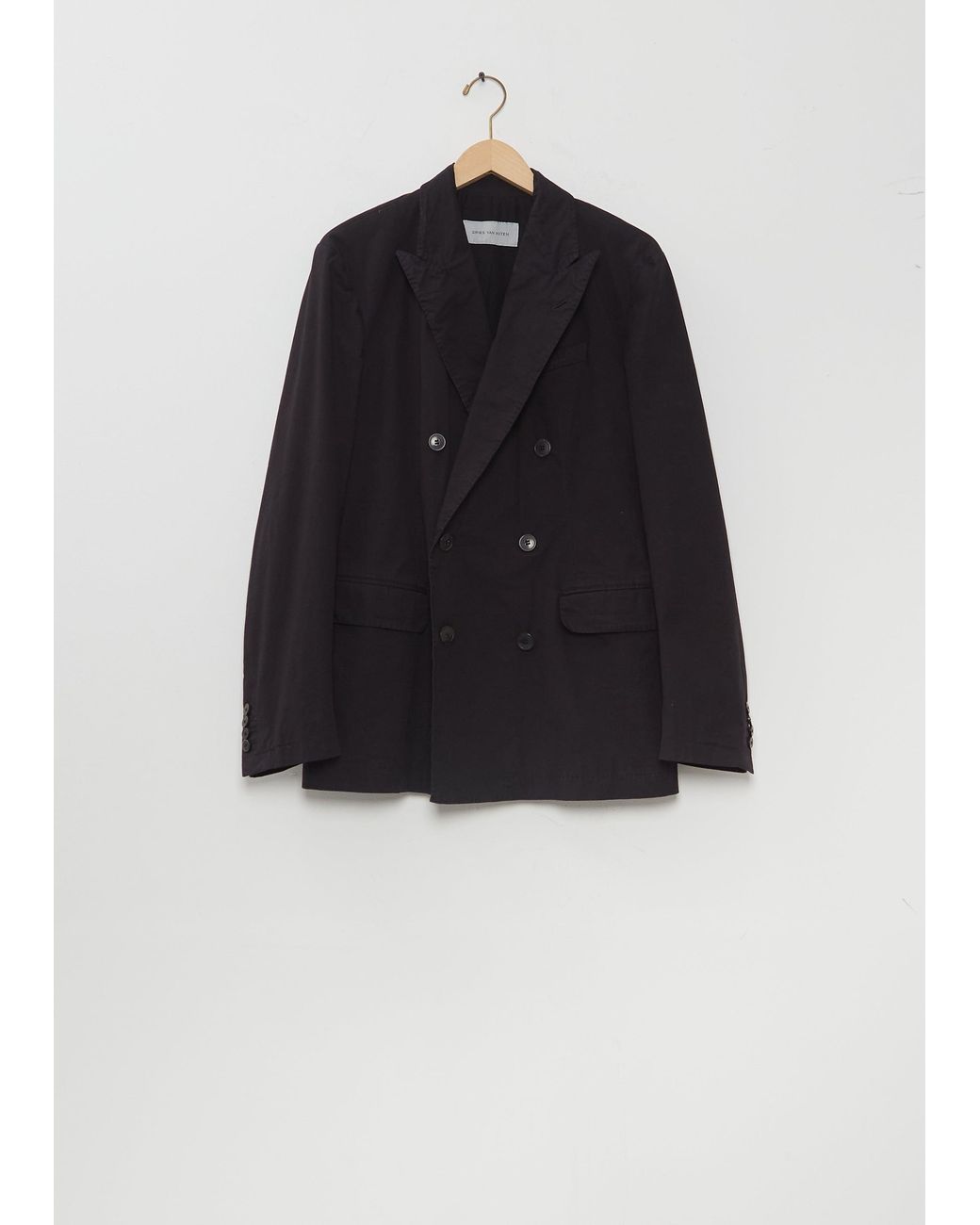 Dries Van Noten Black Balto Cotton Blend Jacket