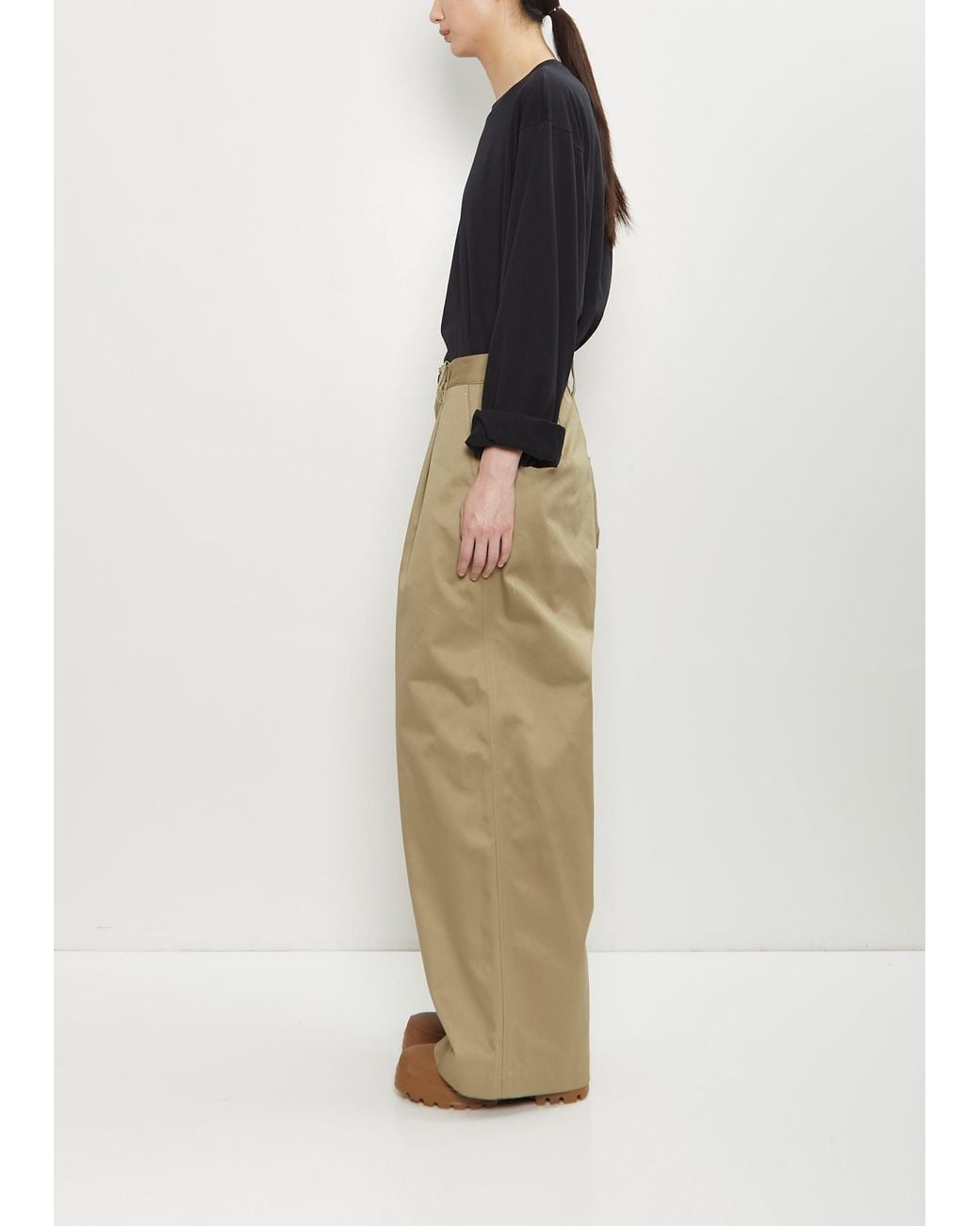 Sofie D'Hoore Natural Pasadena Cotton Darted Pants
