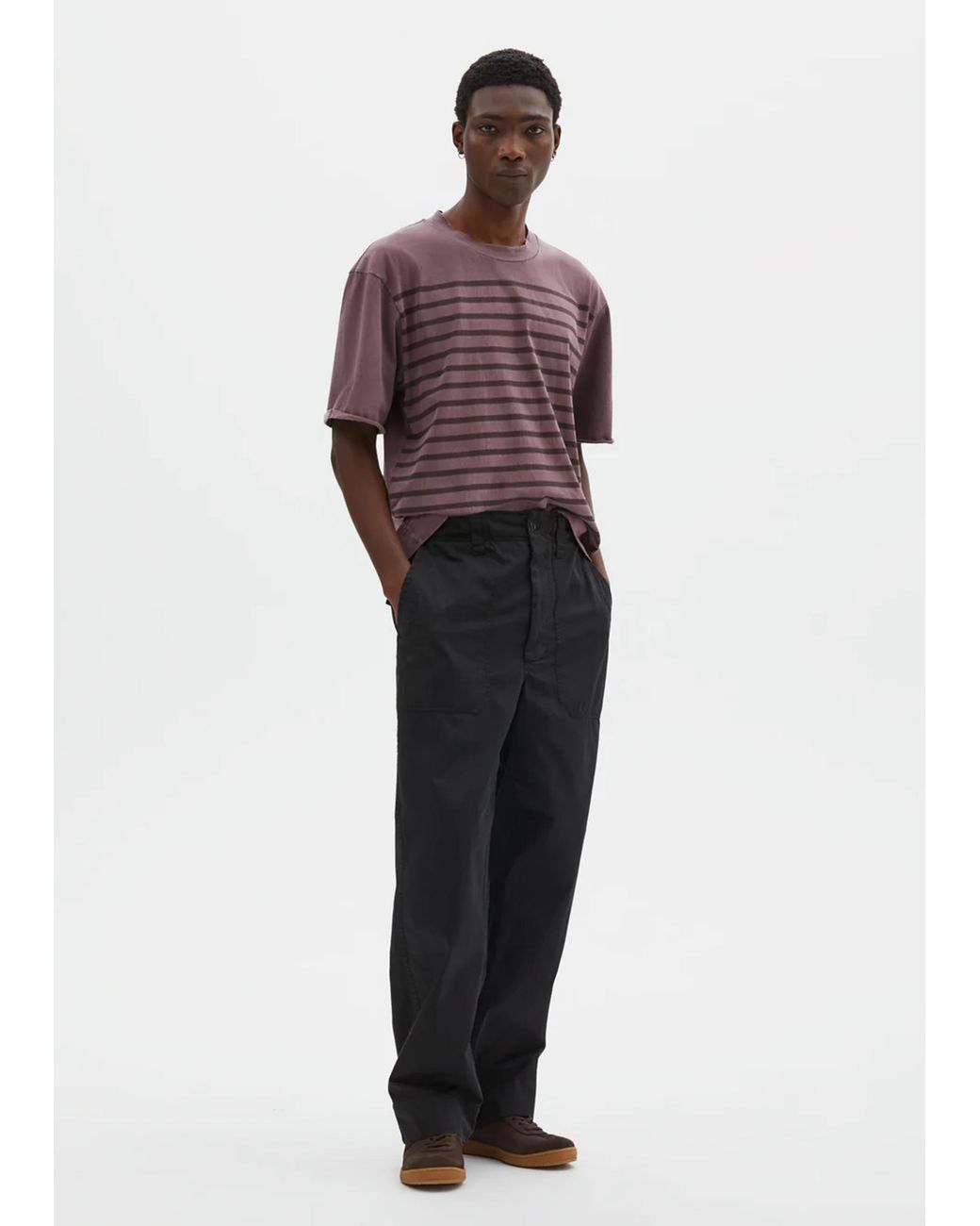 MHL by Margaret Howell Black Patch Pocket Utility Trousers