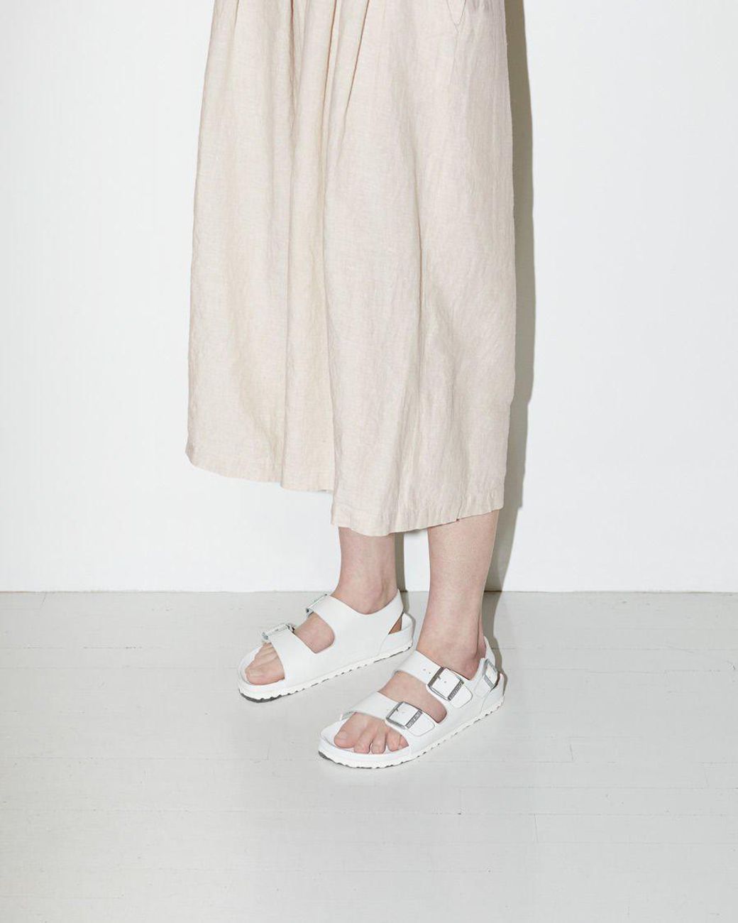 Birkenstock Milano Exquisite Leather Sandals in White | Lyst