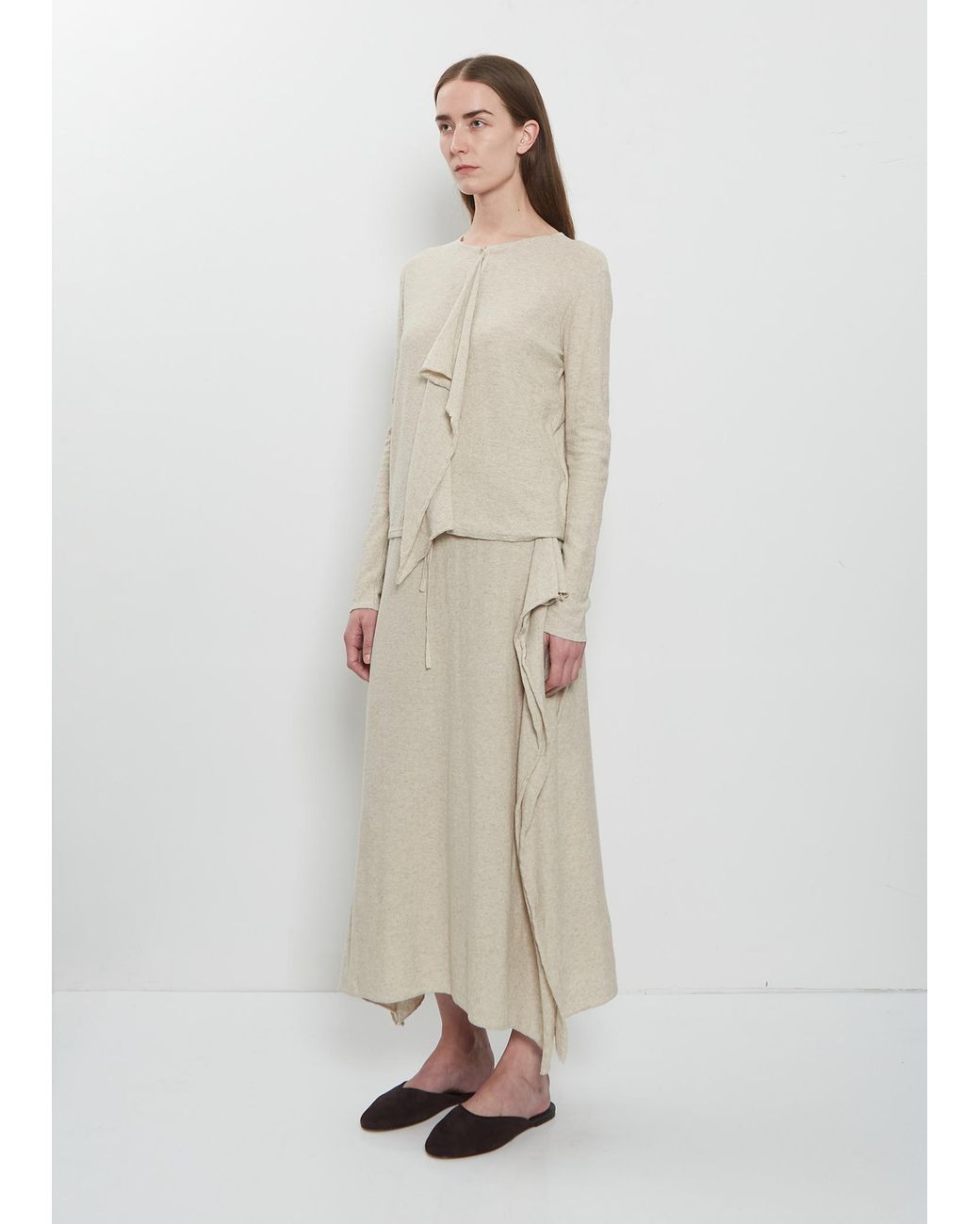 Lauren Manoogian Natural Wave Cotton Linen Cardigan