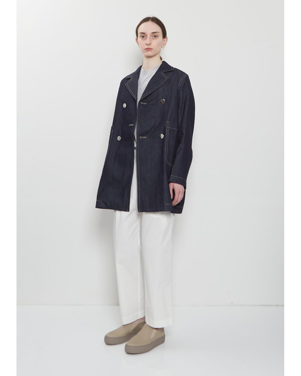 Sofie D'Hoore Blue Callet Cotton Denim Jacket