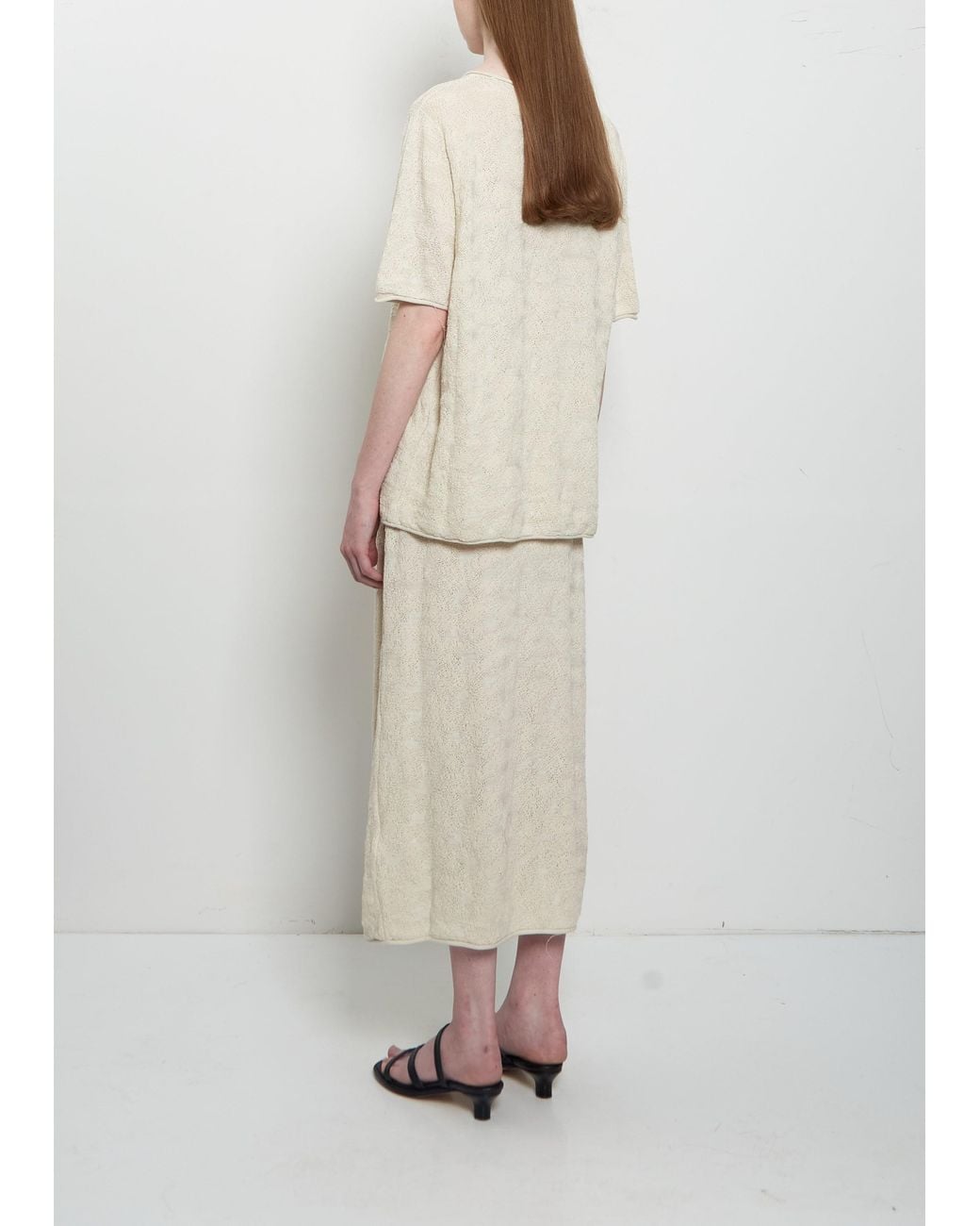 Lauren Manoogian Natural Terra Pima Cotton Knit Tee