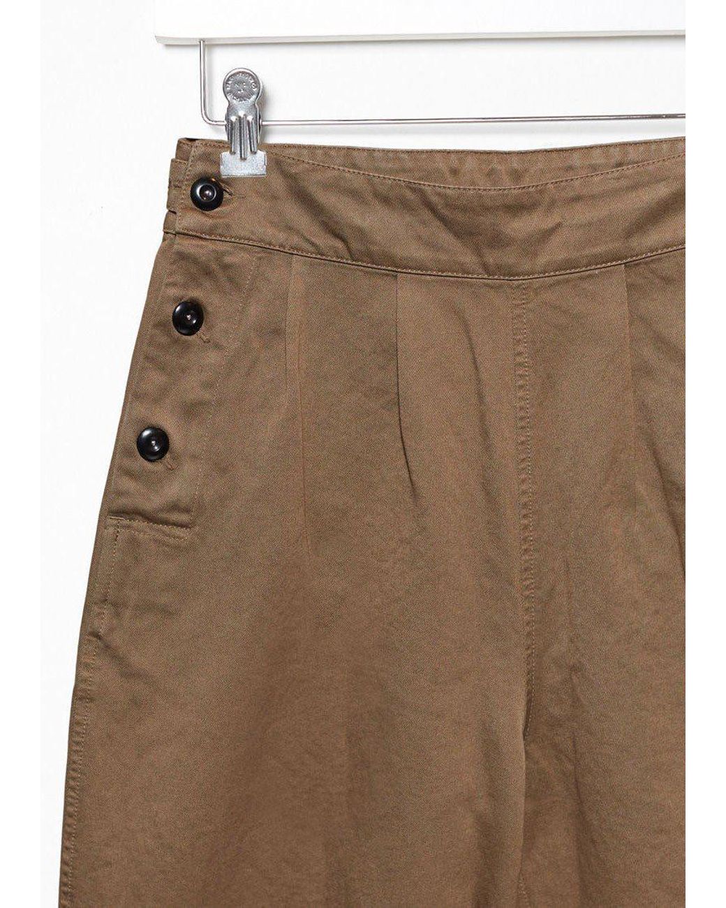 MHL by Margaret Howell Wide Leg Crop Trousers | Lyst UK