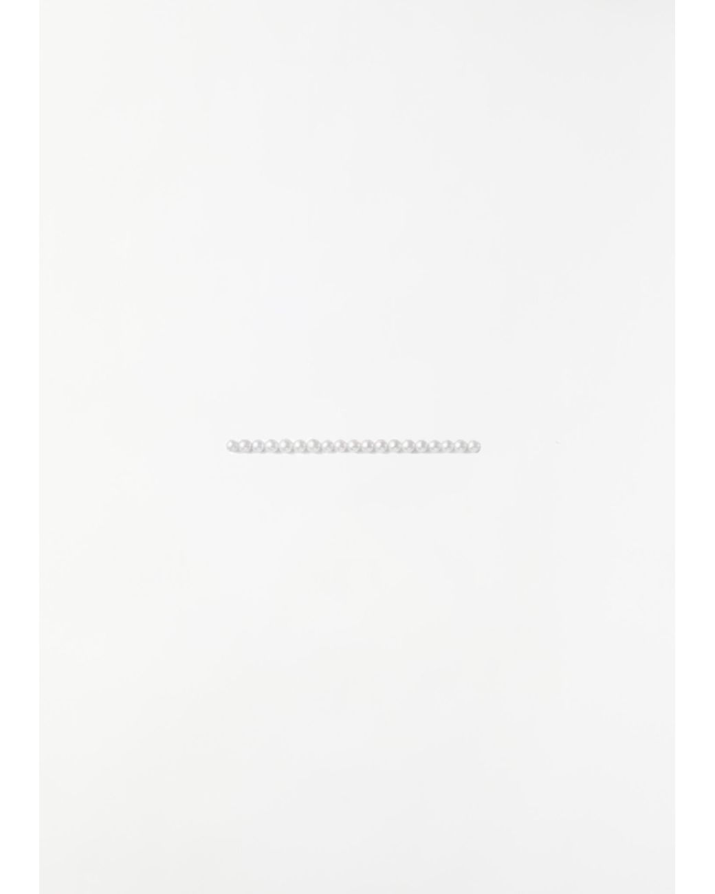 Shihara White Mini Akoya Pearl Node Strand