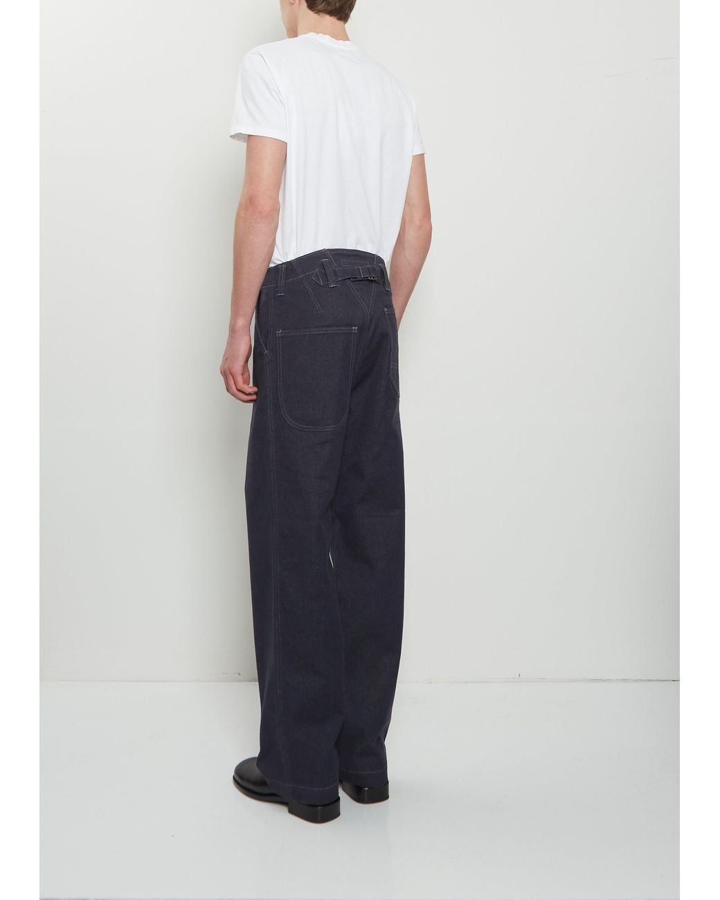 Junya Watanabe White Re-dyed Denim Pants