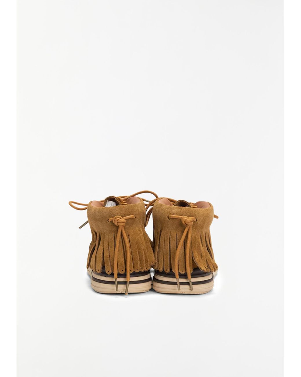 Visvim White Suede Lace-up Boots