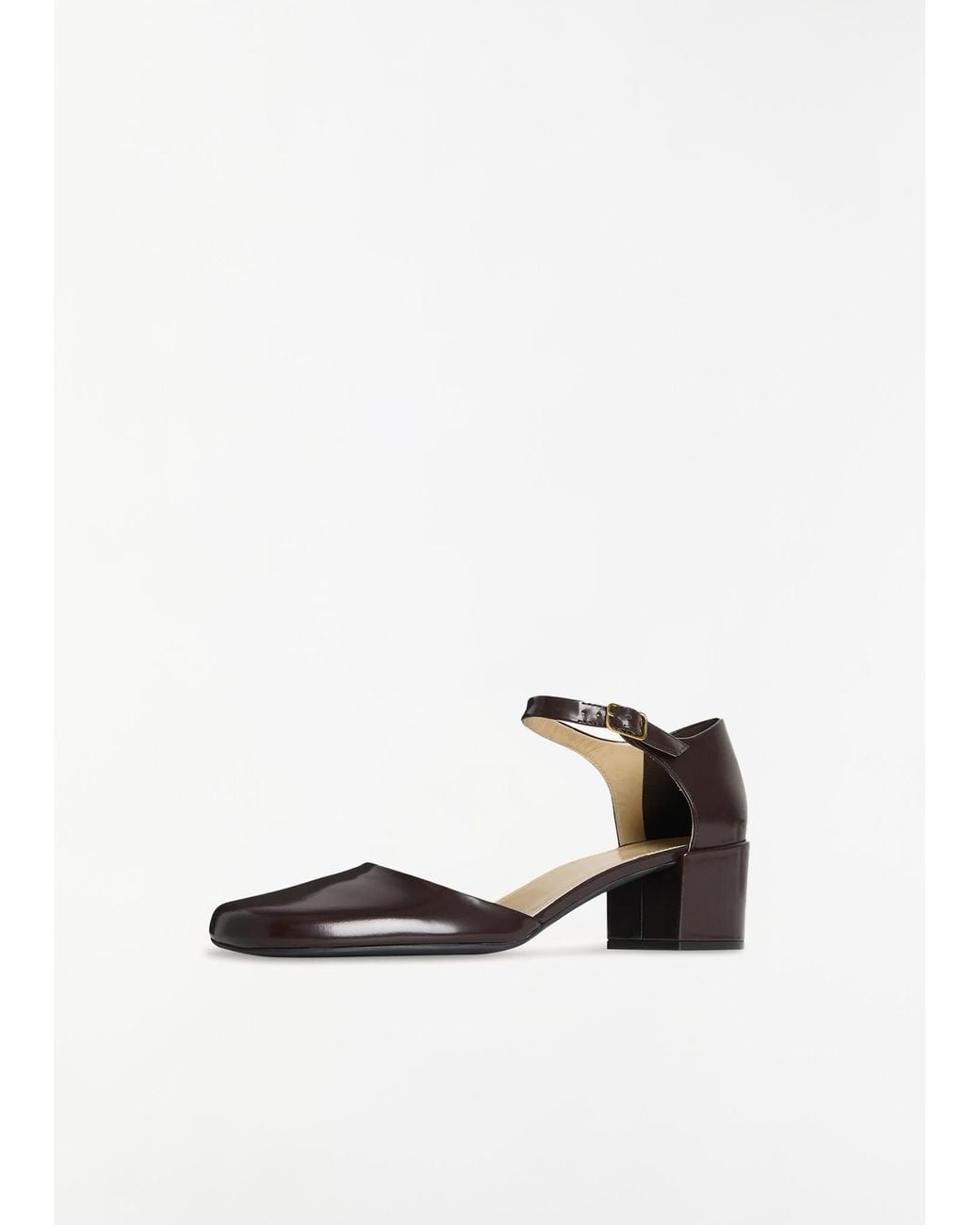 The Row White Penelope Ankle Strap