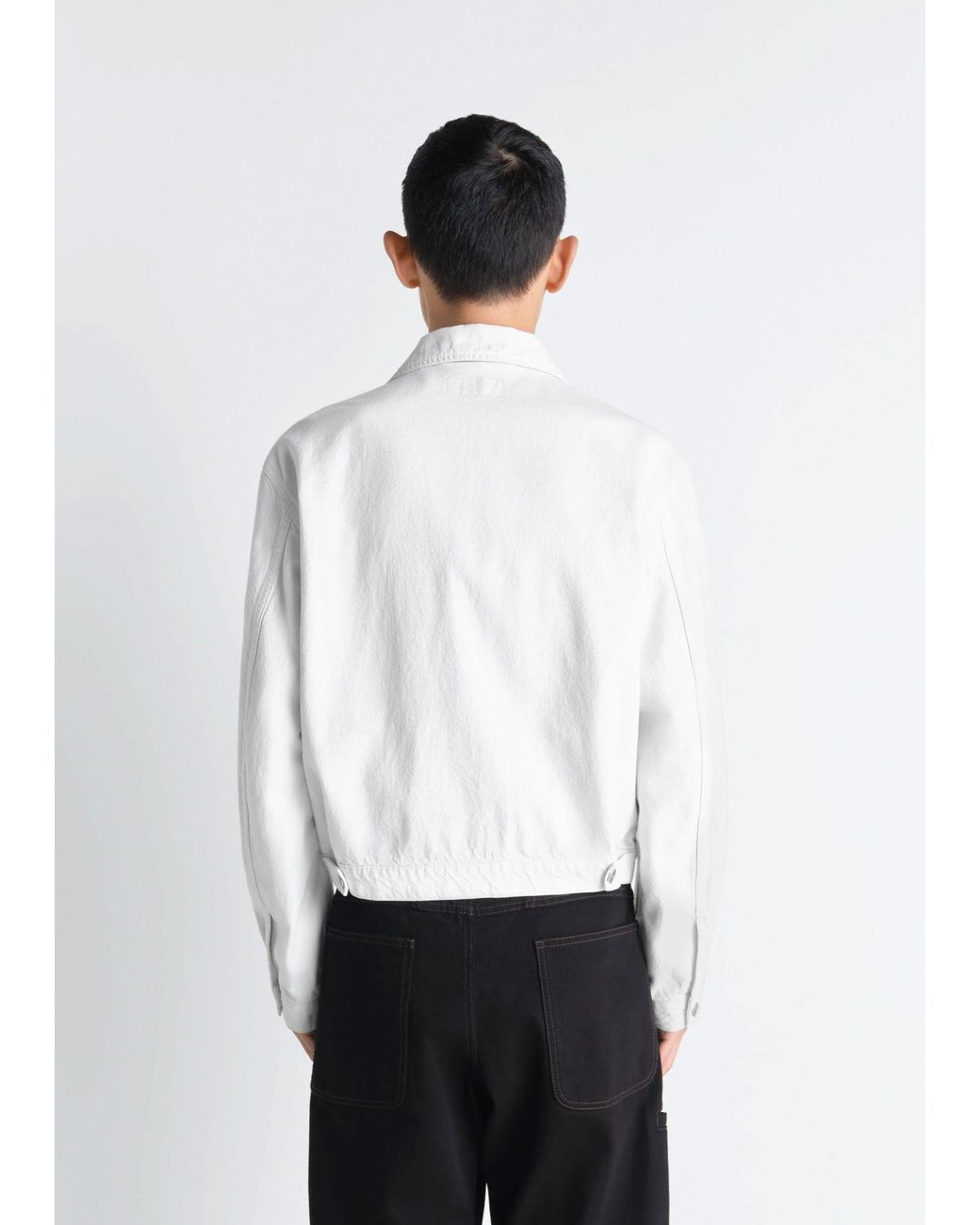 Lemaire White Denim Trucker Jacket