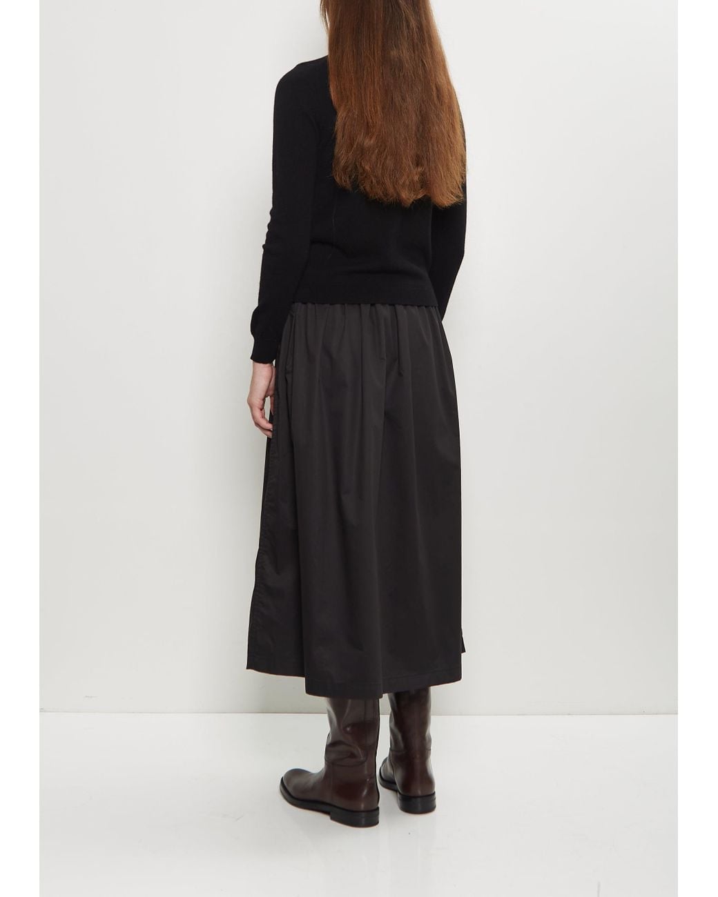 Begg x Co Black Anella Cashmere Polo Shirt