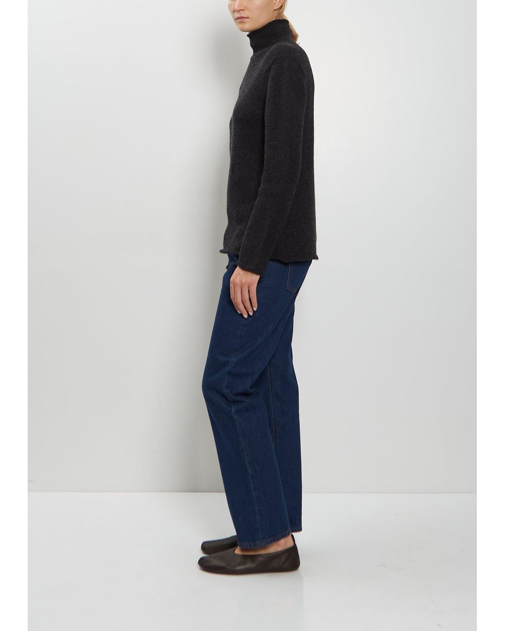 The Row Black Mariam Cashmere Top
