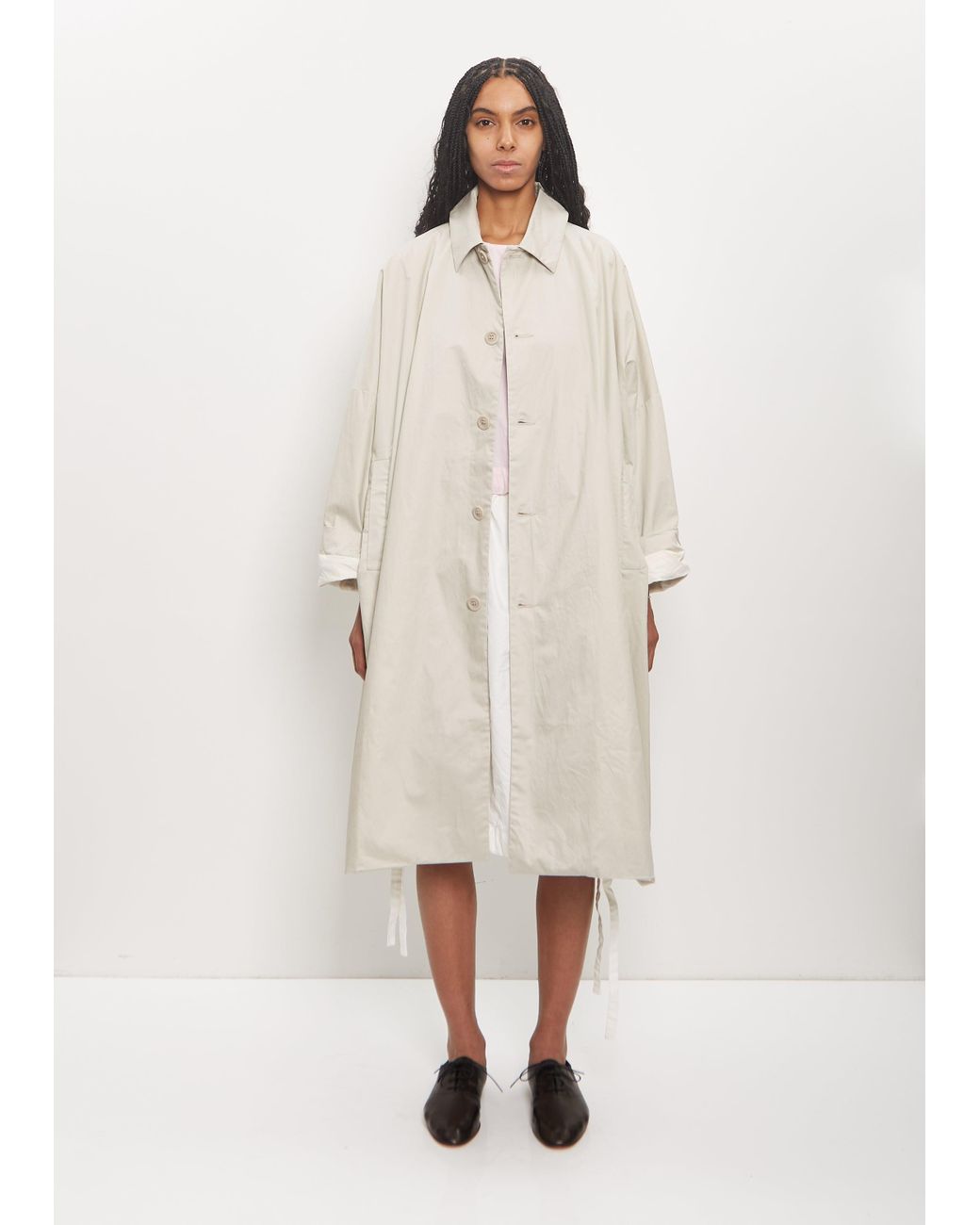 Casey Casey Cotton Big Blobby Coat in Natural | Lyst