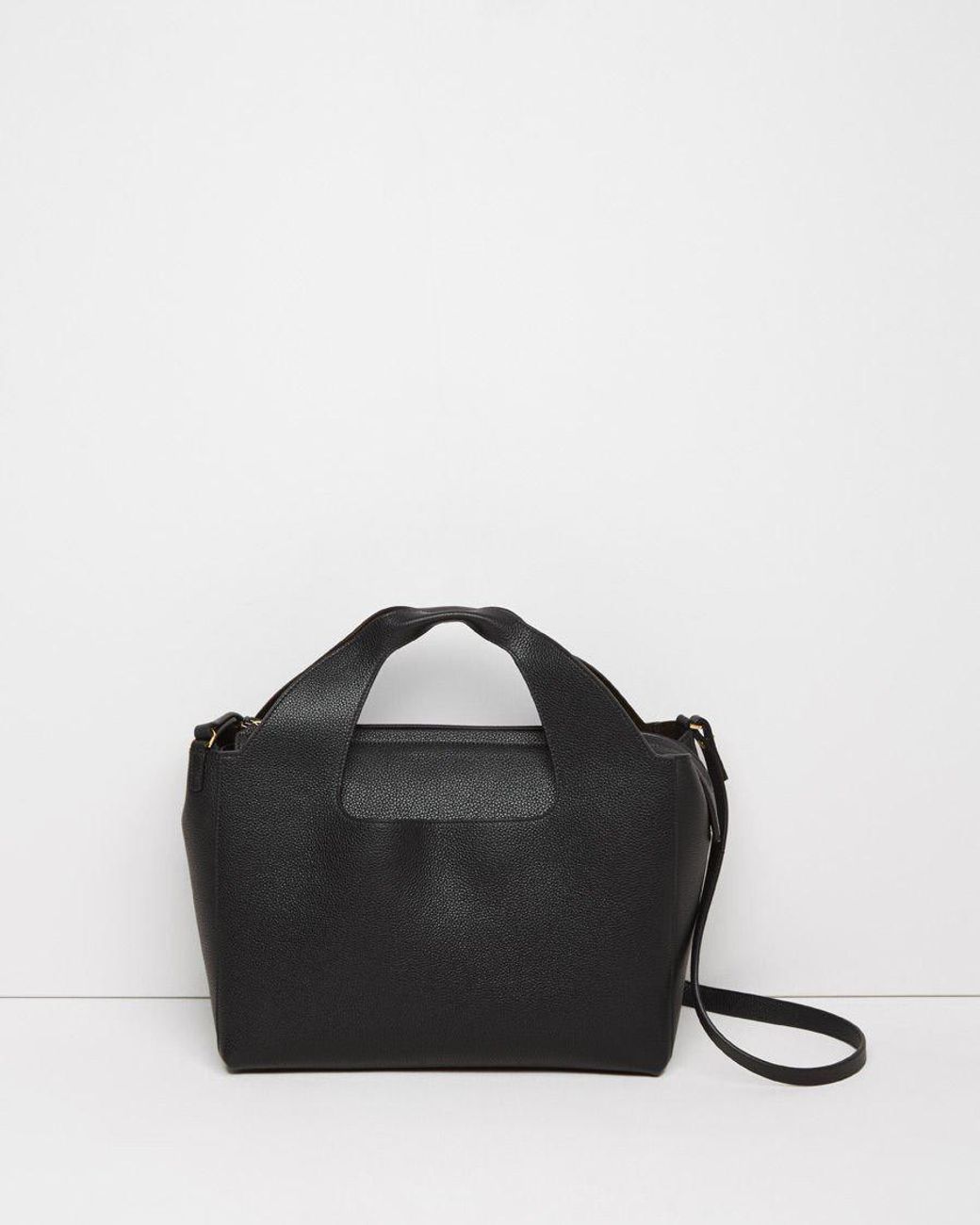 THE ROW Two for One Top Handle Bag ザロウ The Row Two For One 12 Bag in Black | Lyst