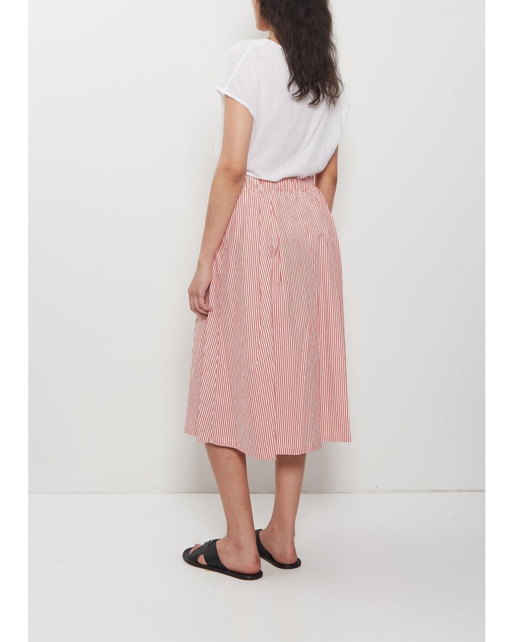 Apuntob Pink Cotton Gathered Skirt