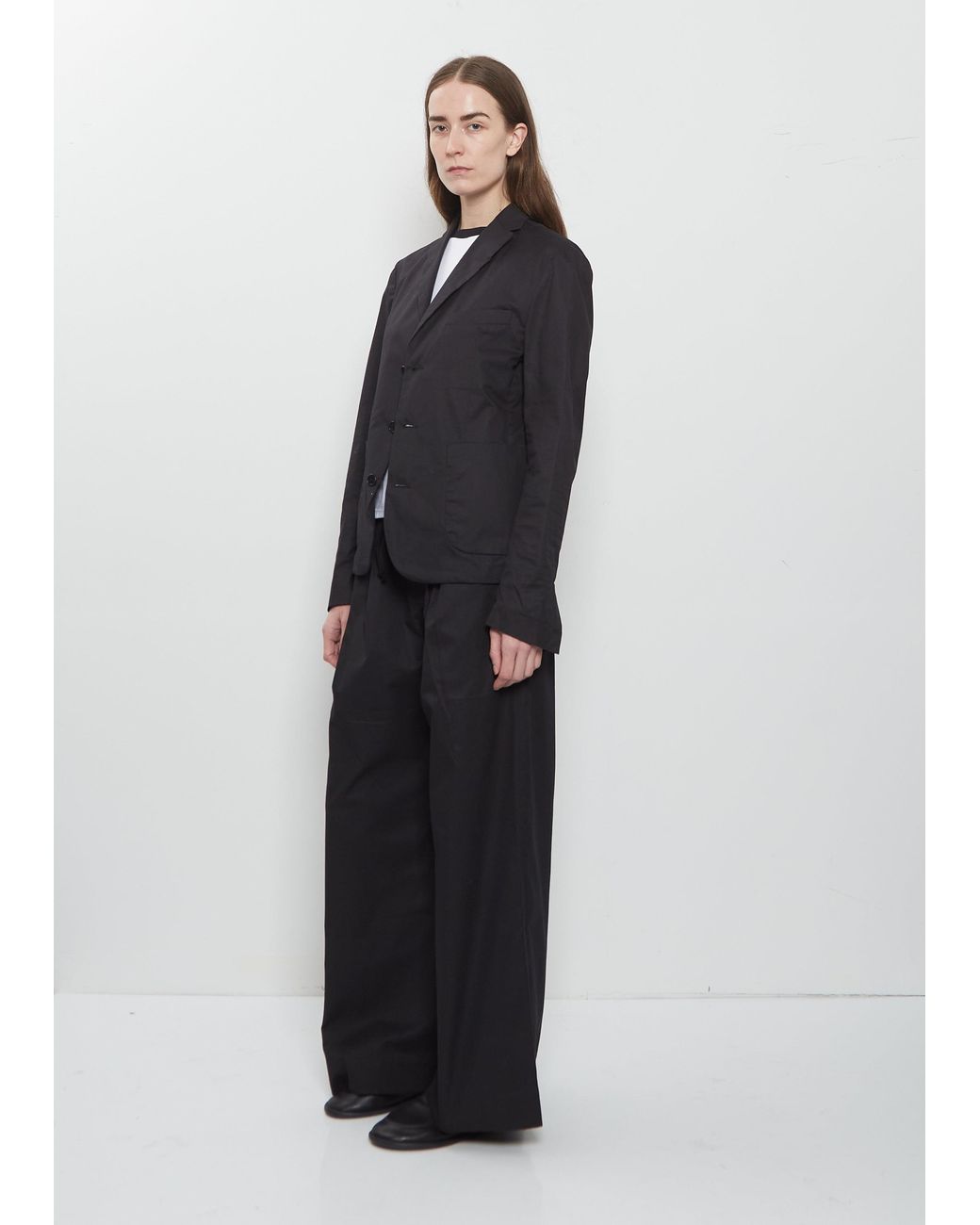 Meta Campania Collective Black Lee 3-button Light Cotton Formal Jacket