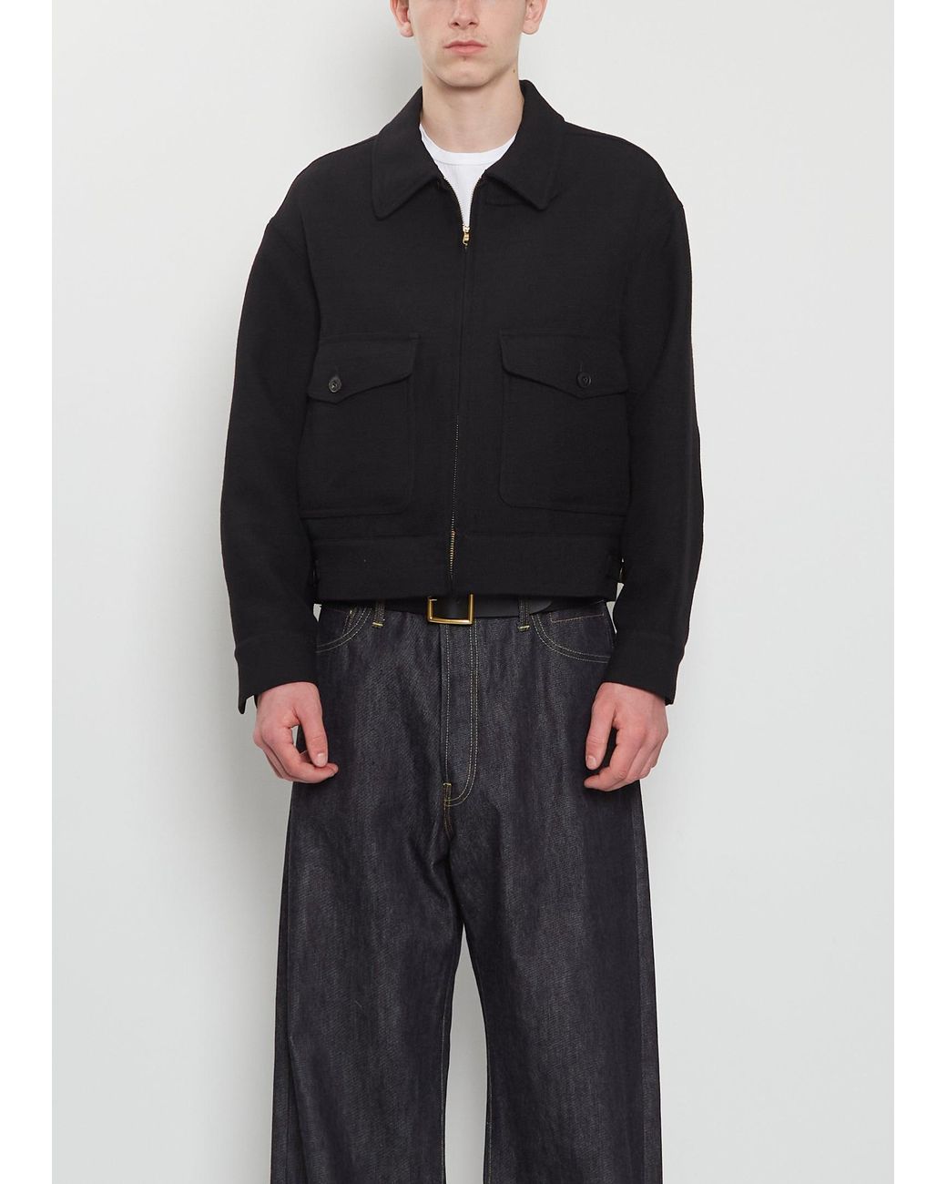 Visvim Men Black Langley Wool Linen Jacket