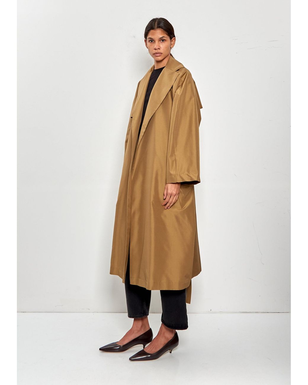 The Row Natural Amapola Silk Coat