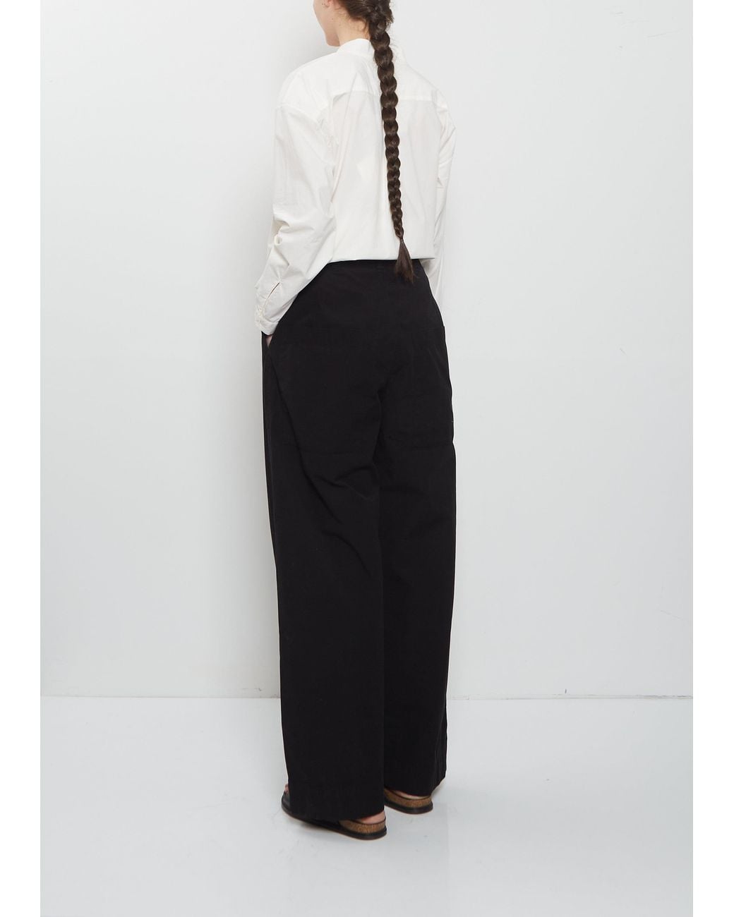 Toogood White The Locksmith Cotton Trouser