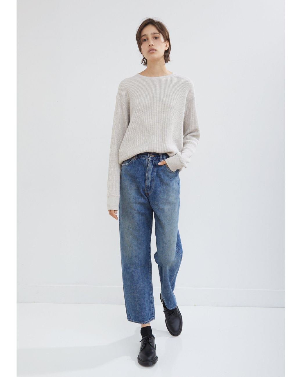 Chimala Selvedge Monroe Cut Jean in Blue Lyst