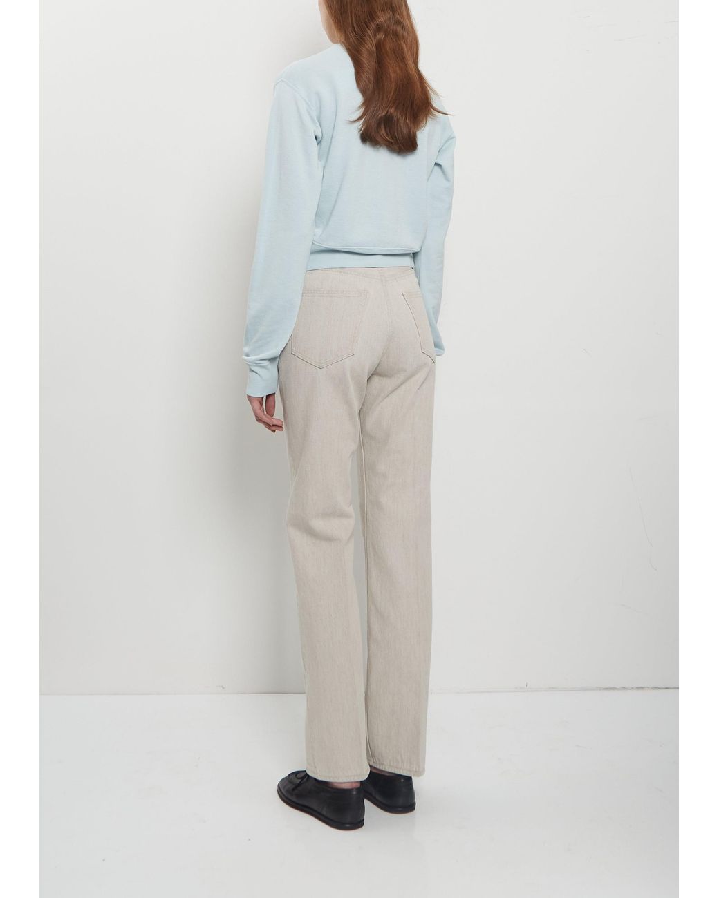 Auralee Gray High Twist Light Sweat Pullover