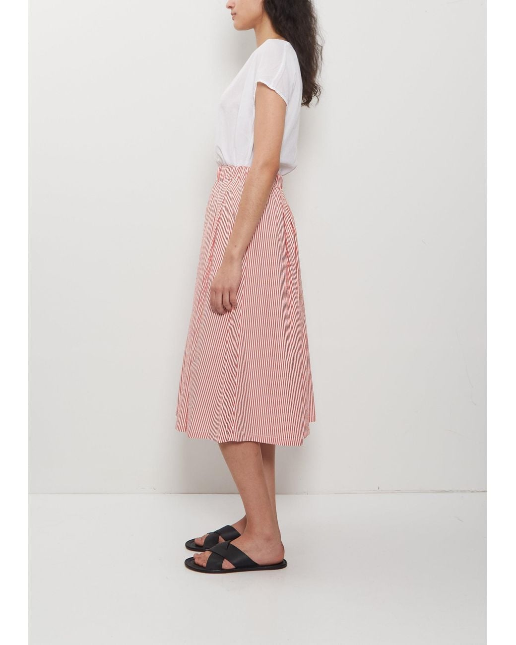 Apuntob Pink Cotton Gathered Skirt