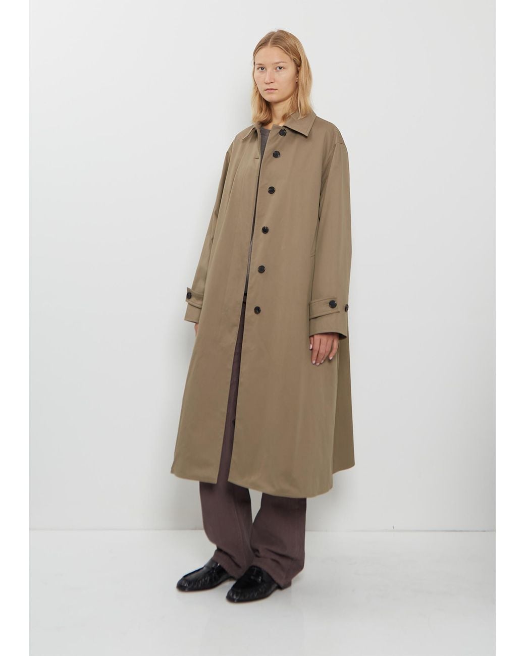 The Row Natural Lolana Cotton Coat
