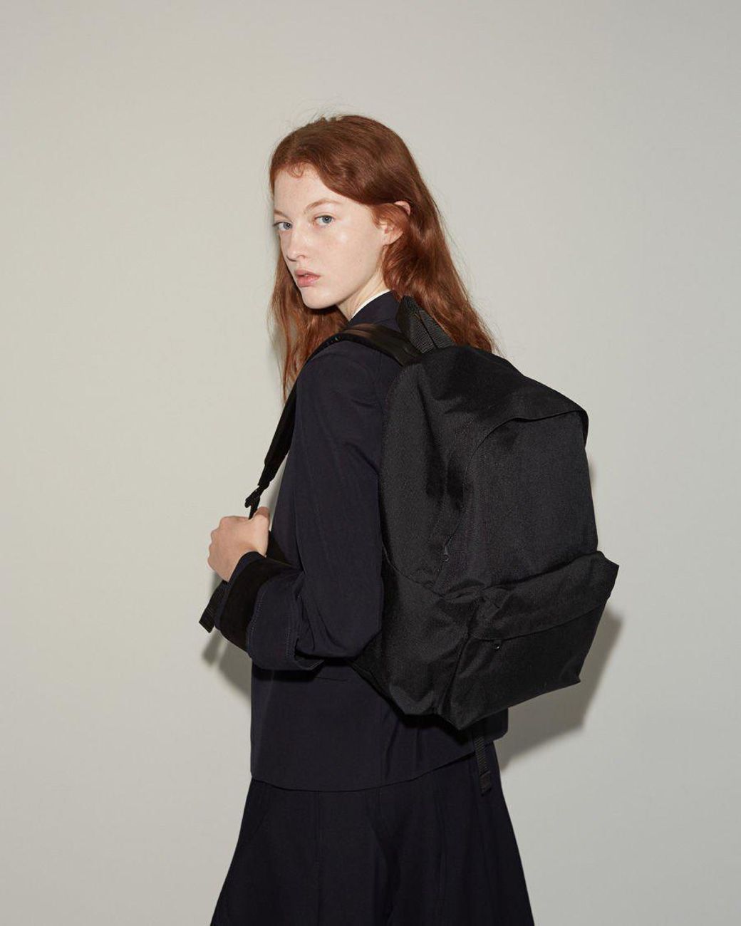 Comme des Garçons Medium Leather Strap Backpack in Black | Lyst