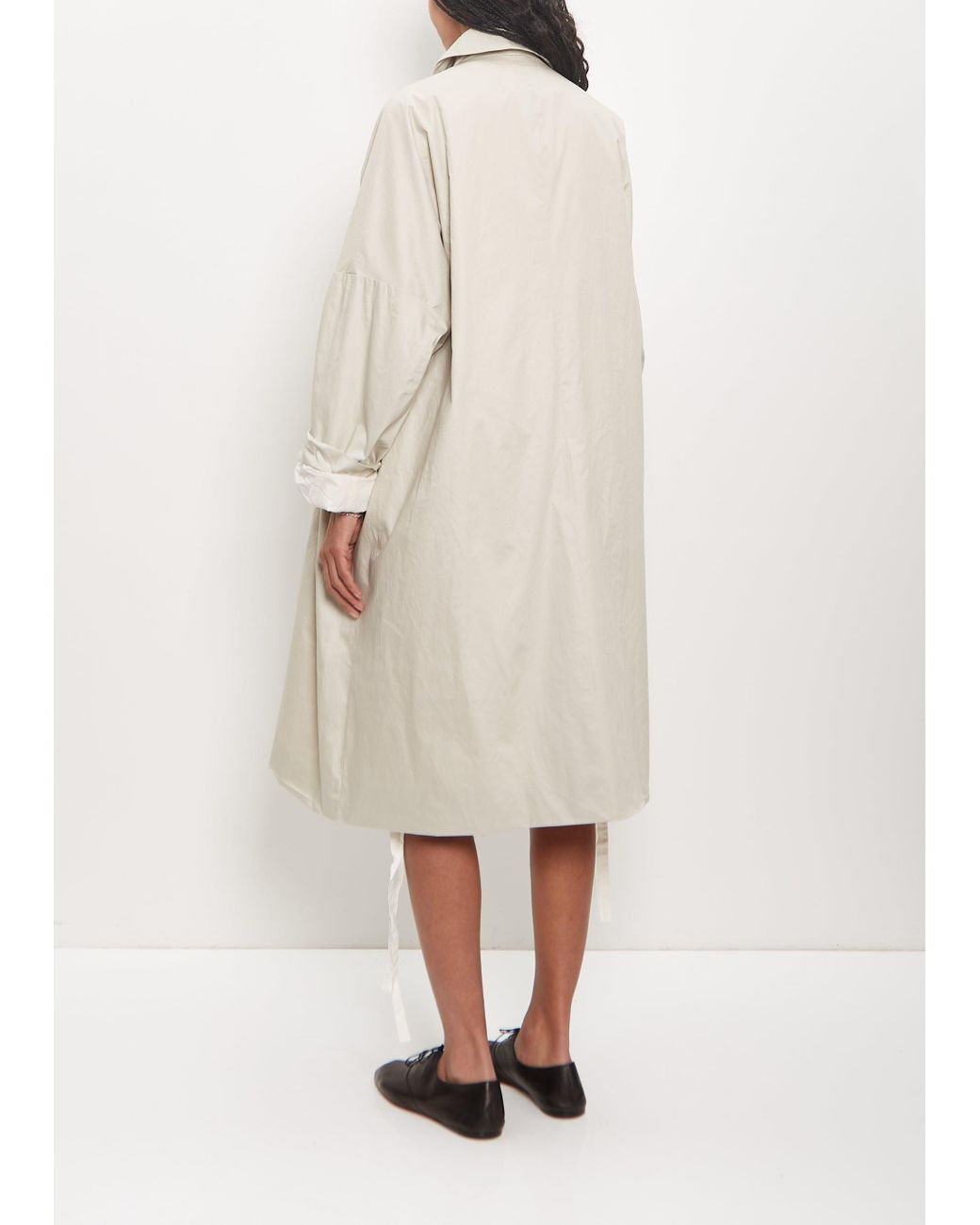 Casey Casey Cotton Big Blobby Coat in Natural | Lyst