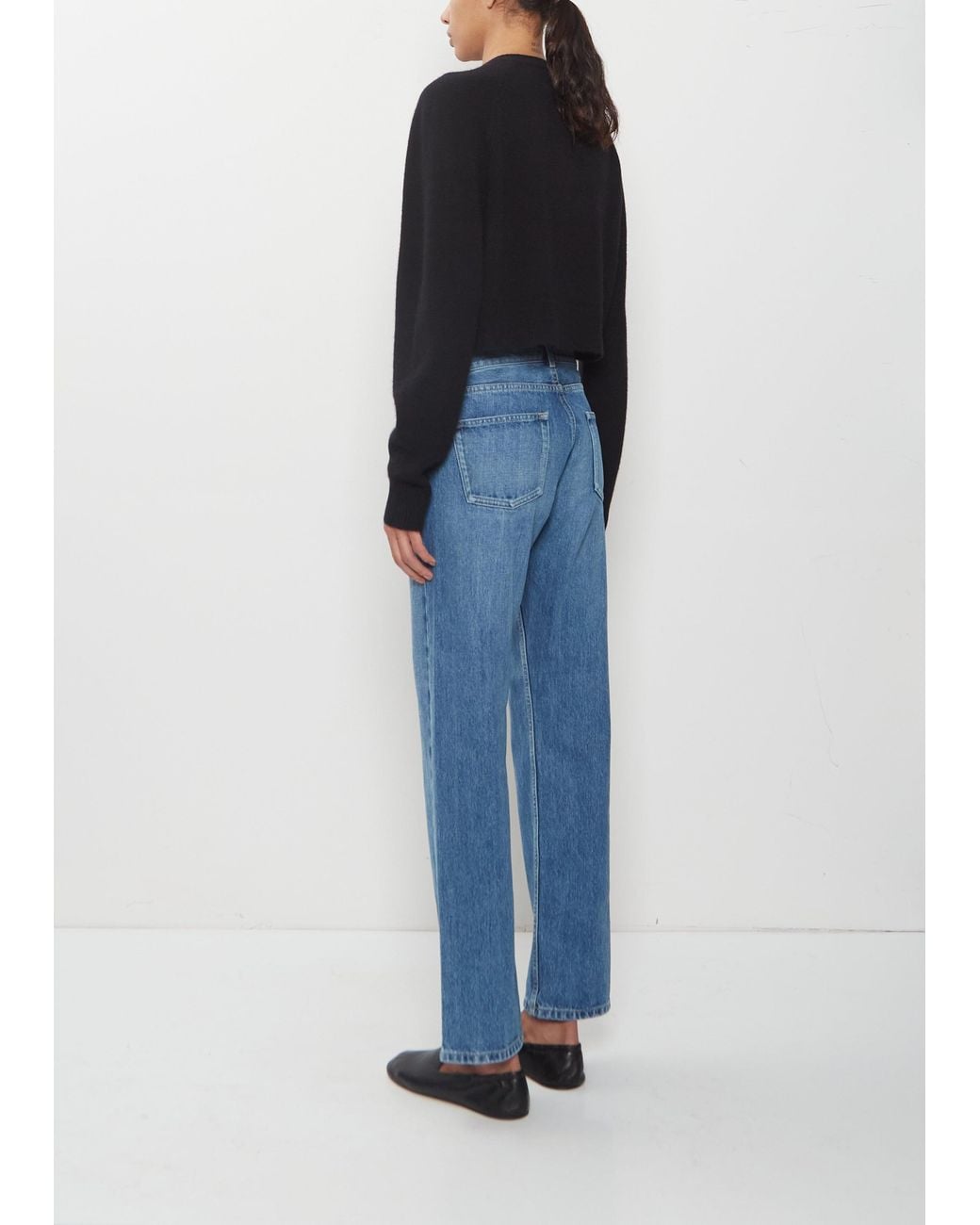Loulou de Saison Black Heike Cashmere Cropped Cardigan