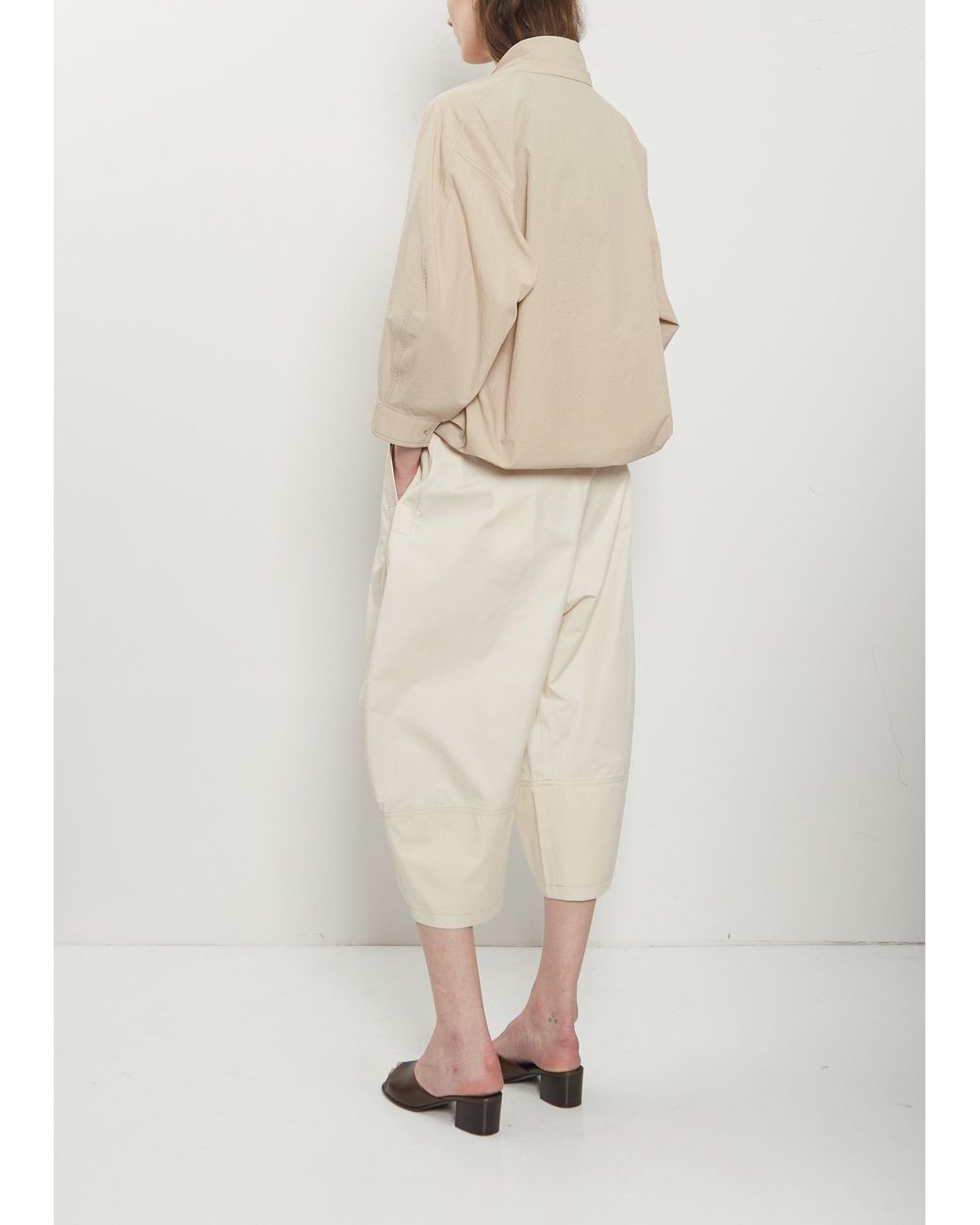 Lemaire Natural Cropped Bermuda Pants