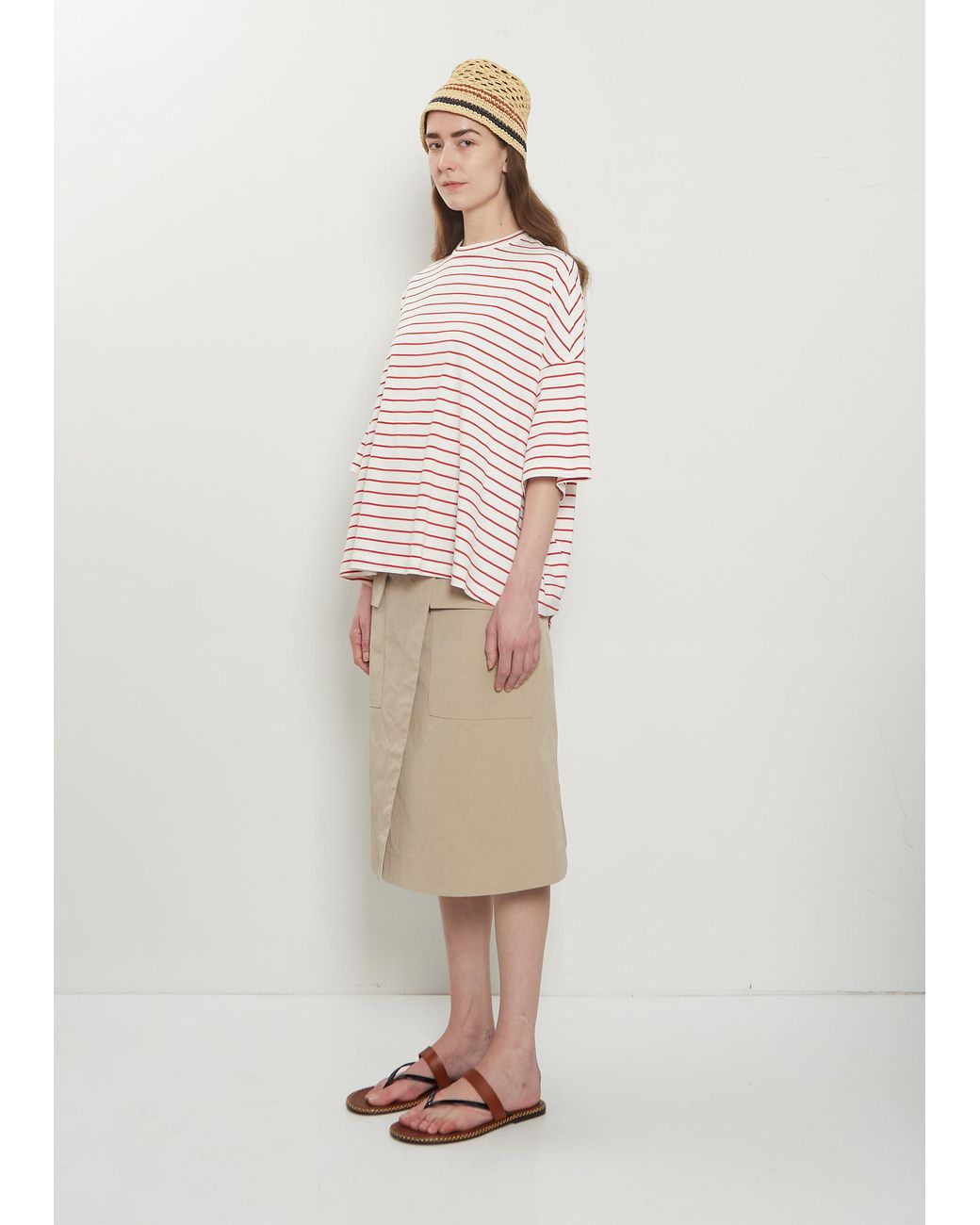 Plan C White Raffia Hat