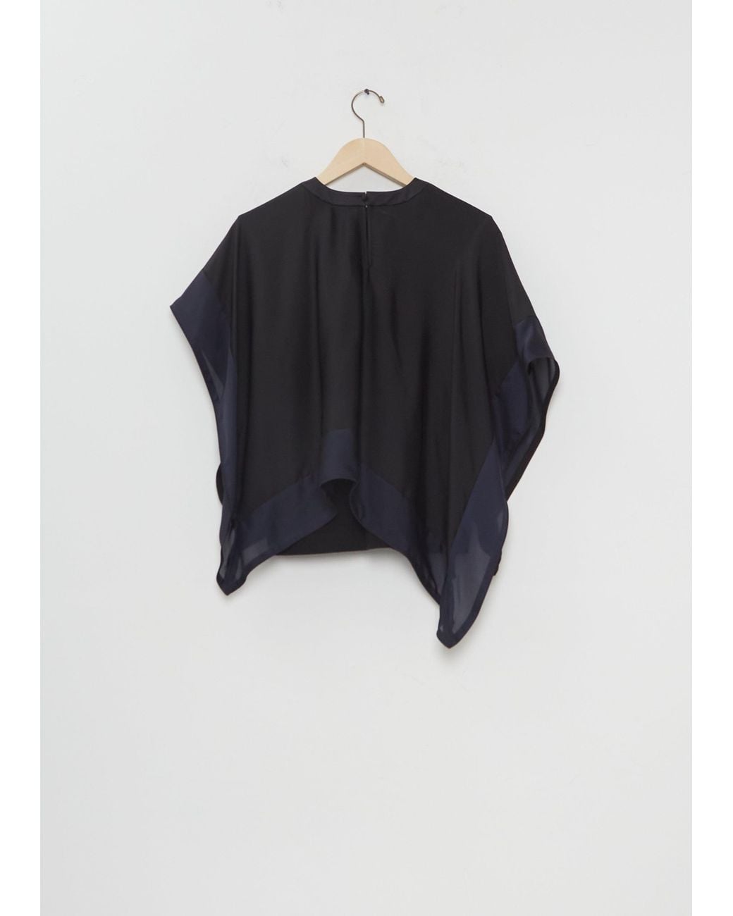 Sacai Blue Satin X Cotton Jersey T-shirt