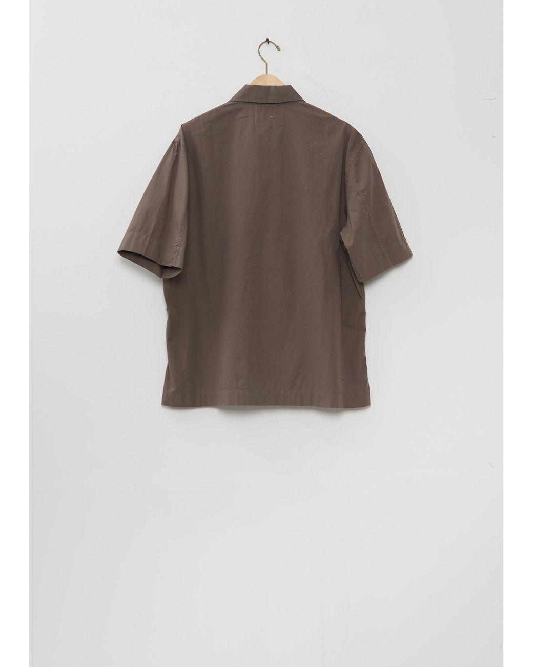 MHL by Margaret Howell Brown Offset Placket Polo