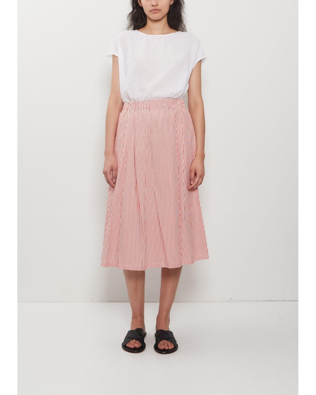 Apuntob Pink Cotton Gathered Skirt