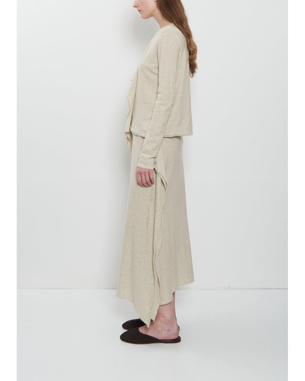 Lauren Manoogian Natural Wave Cotton Linen Cardigan