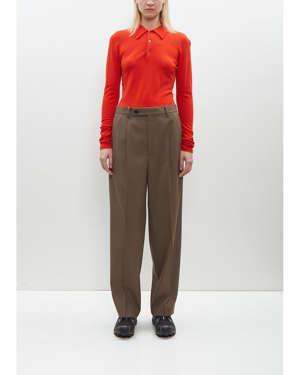 AURALEE Light Wool Max Gabardine Slacks | Lyst AURALEE Light Wool Max Gabardine Slacks | Lyst