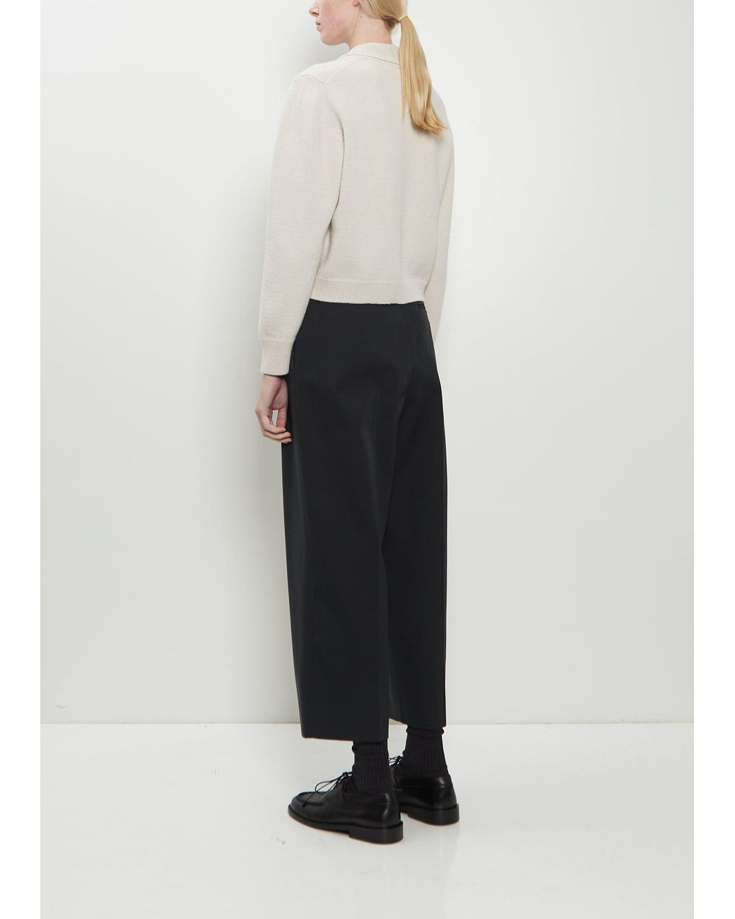 Margaret Howell White Merino Wool Cardigan Jacket