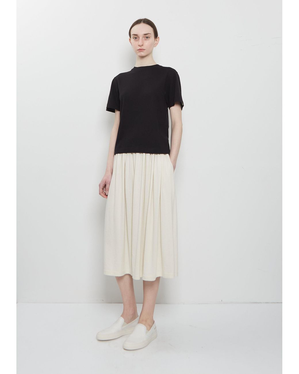 Extreme Cashmere Black N°268 Cuba Cotton Cashmere Top